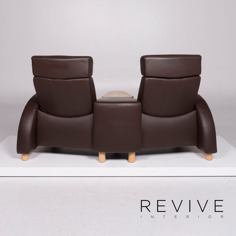 Stressless Arion Leder Sofa Braun Zweisitzer 