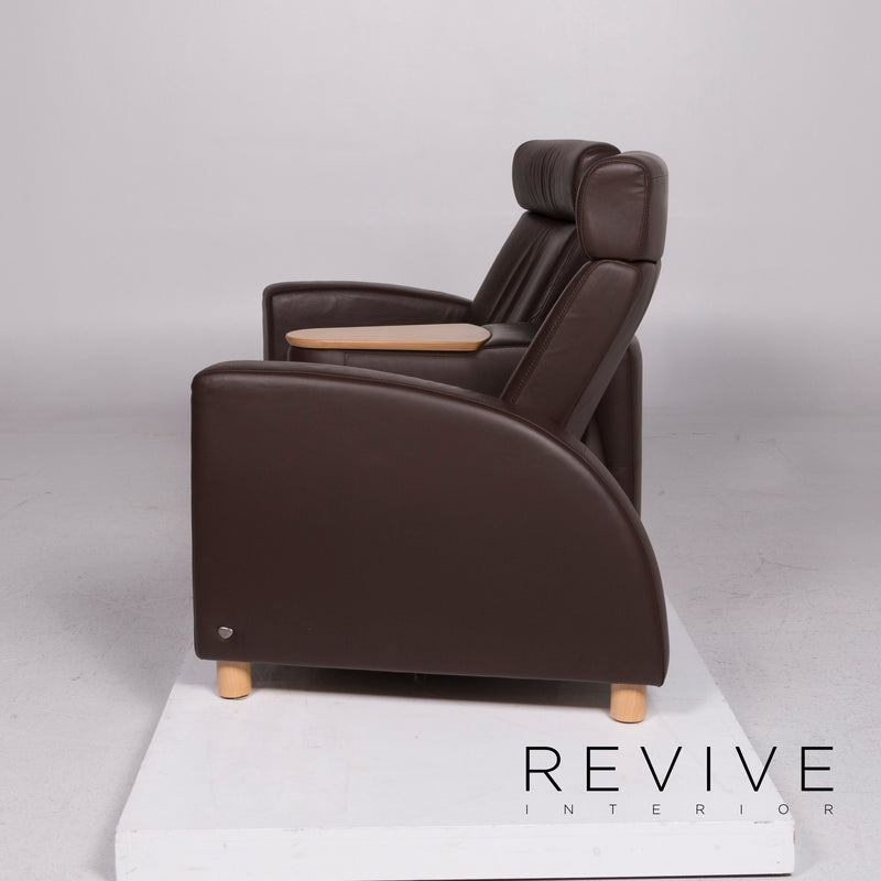 Stressless Arion Leder Sofa Braun Zweisitzer 
