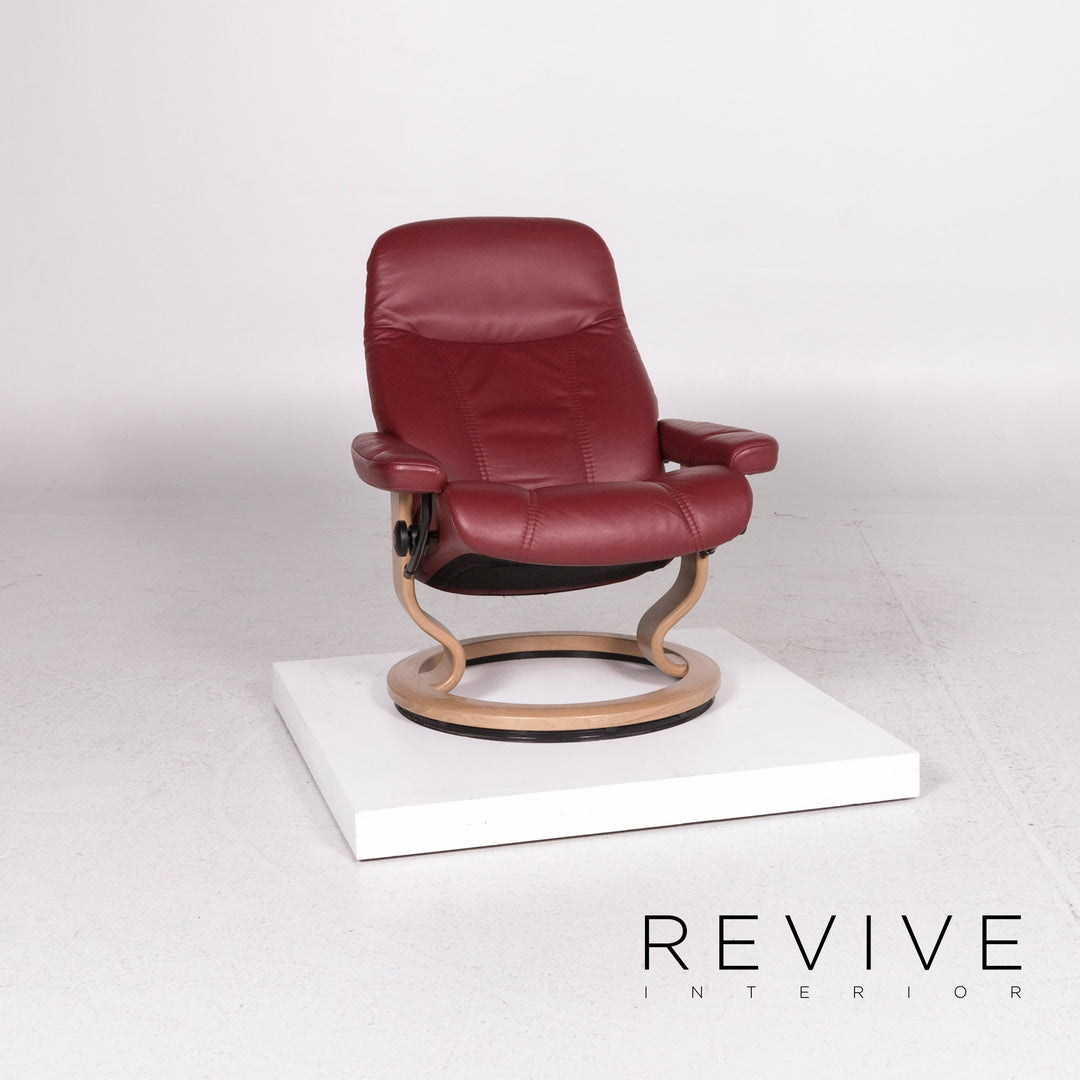 Stressless Consul Leder Sessel Rot Relaxfunktion Funktion Größe M #11918
