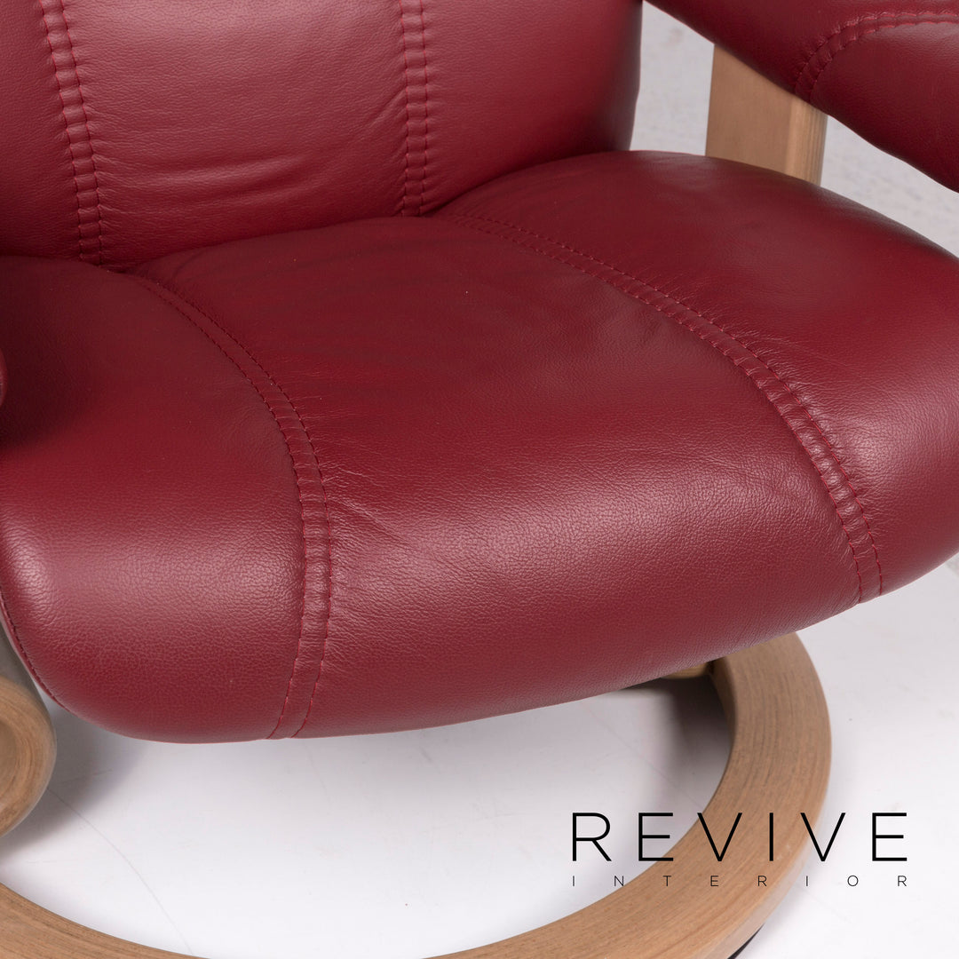 Stressless Consul Leder Sessel Rot Relaxfunktion Funktion Größe M #11918