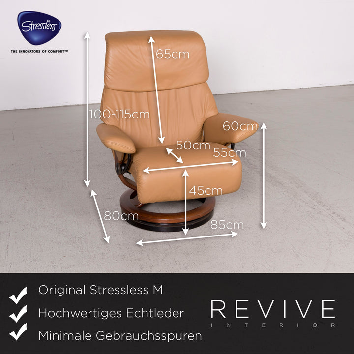 Stressless Designer Leder Sofa Sessel Hocker Garnitur Braun Echtleder Dreisitzer Couch Relax Funktion #7928