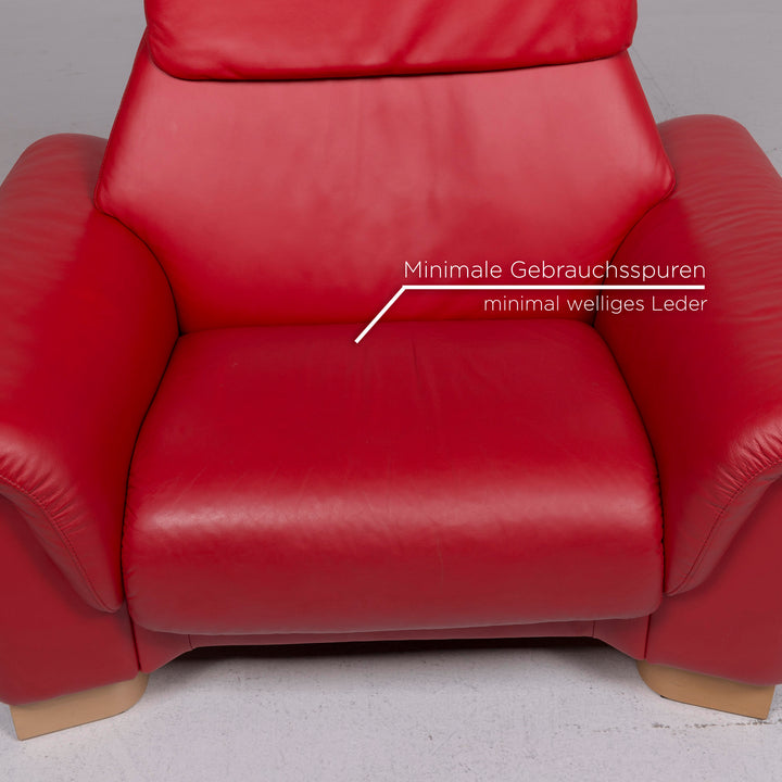 Stressless Leather Armchair Red #11256
