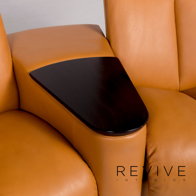 Stressless Legend Leder Ecksofa Senfgelb Gelb Ocker Sofa Viersitzer Relaxfunktion Funktion Couch 