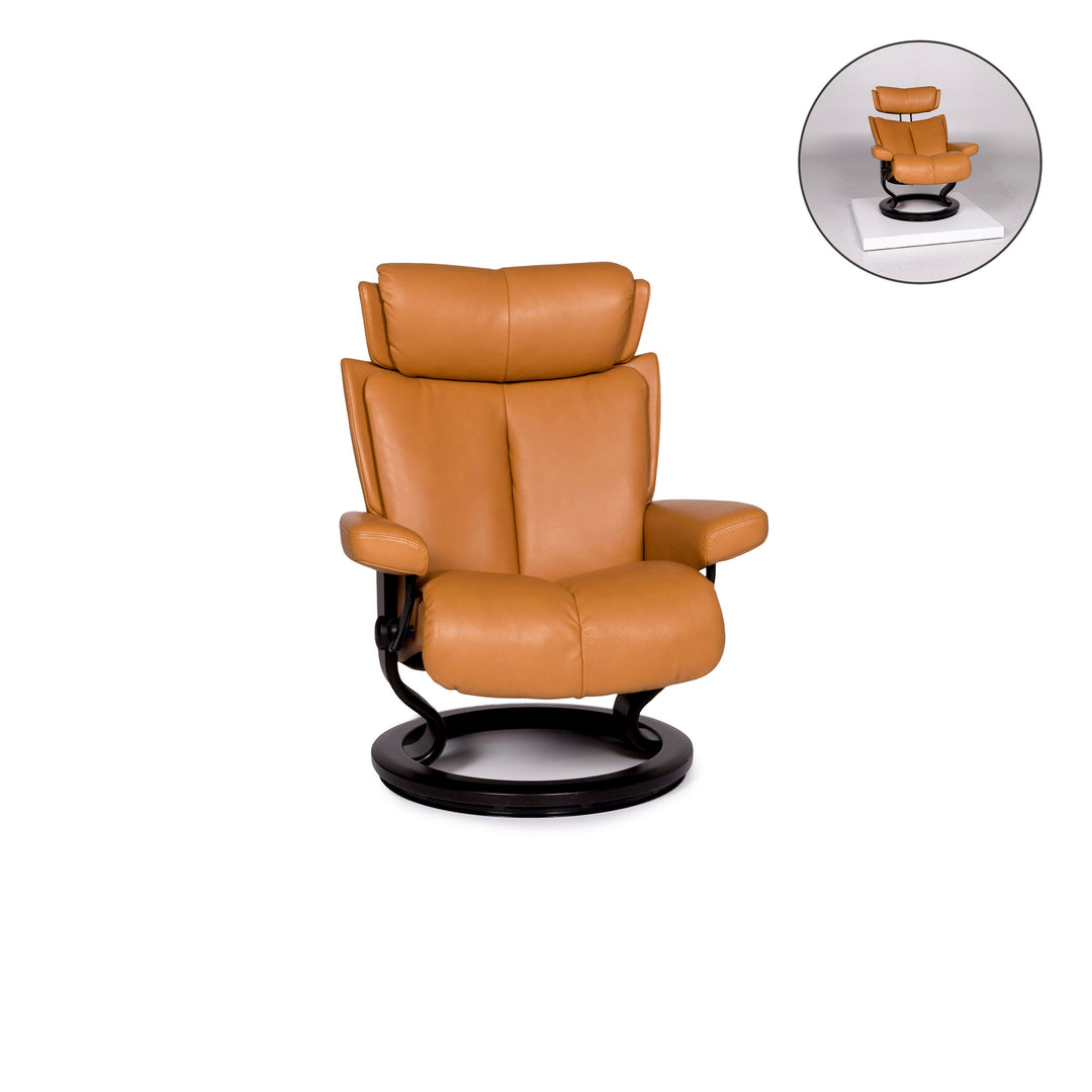 Stressless Legend Leder Sessel Senfgelb Gelb Ocker Relaxfunktion Funktion Größe M #11384
