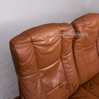 Stressless Windsor Leder Sofa Braun Zweisitzer Couch #9364