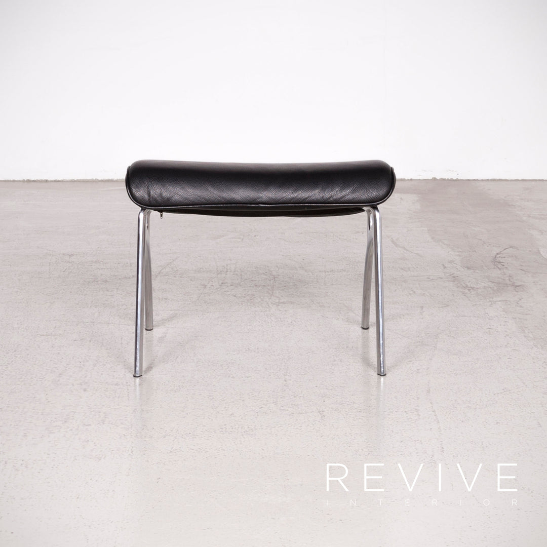 Stressless You Michael L Designer Leder Sessel mit Hocker Schwarz Echtleder Relax Funktion #7674