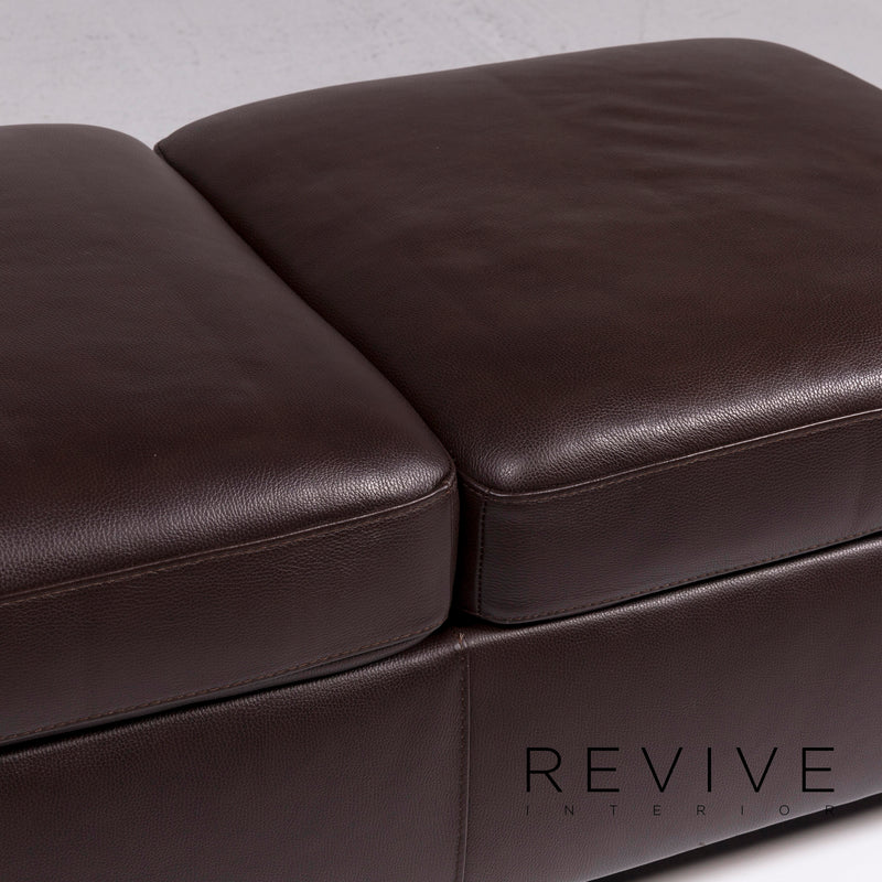 Stressless Leder Hocker Braun Dunkelbraun Ottoman 