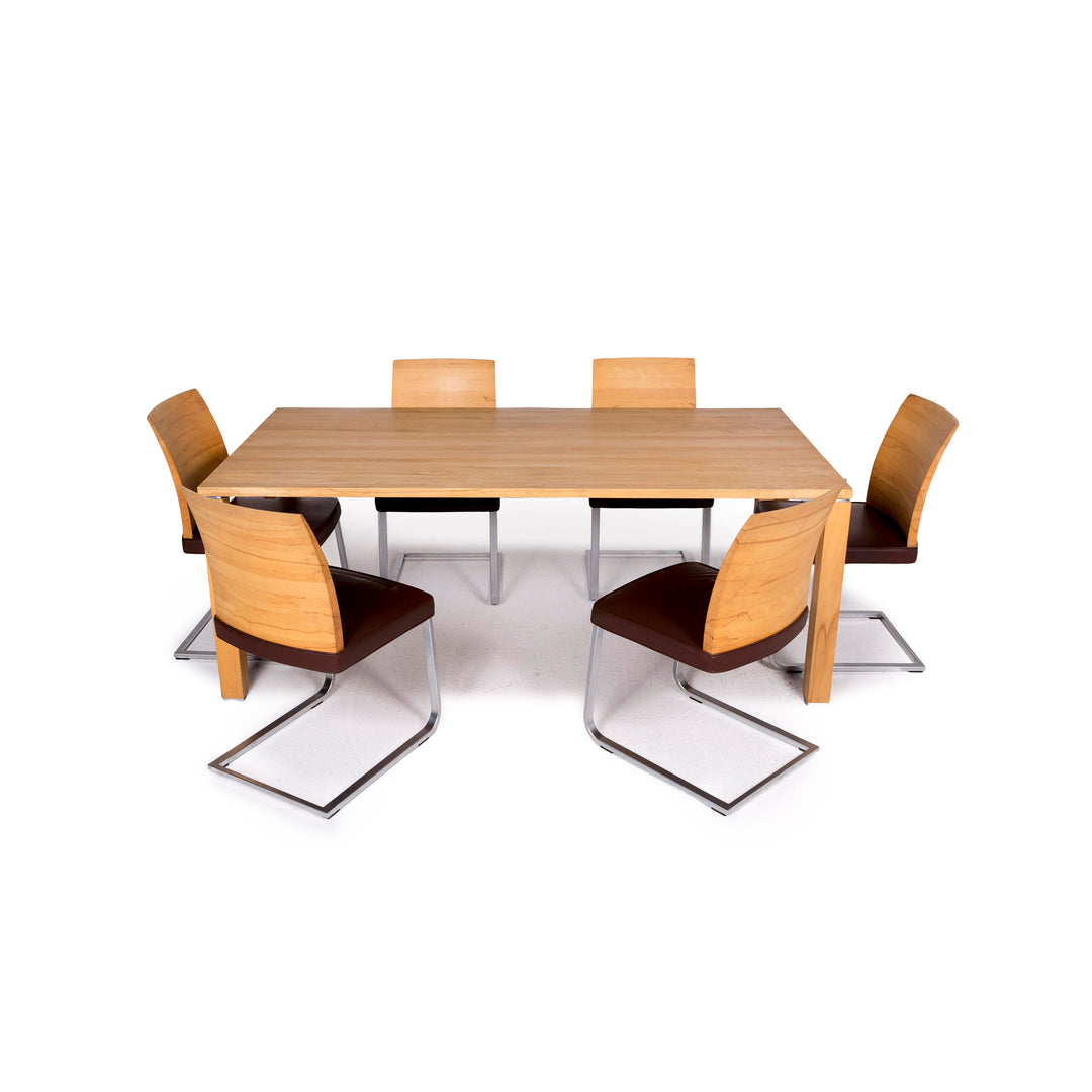 Team 7 Garnitur Cubus T1 Braun Holz