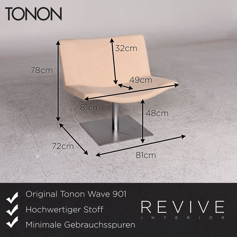 Tonon Wave 901 Stoff Sessel Beige 4x Sessel 