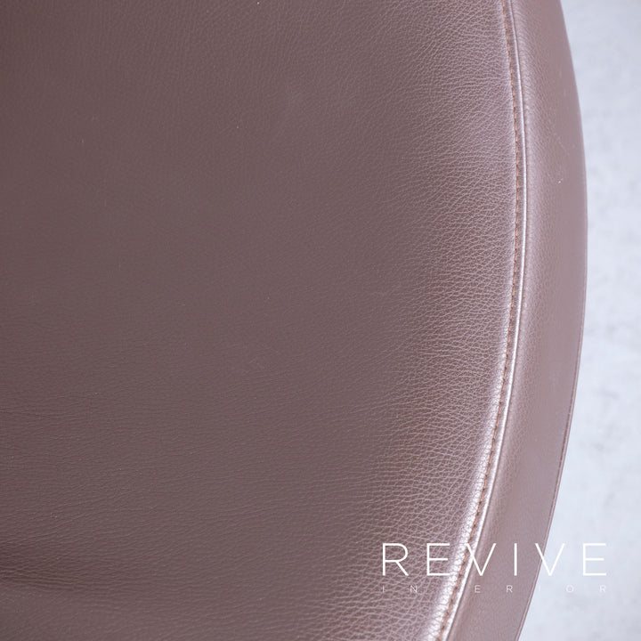 Varier Peel Designer Armchair Leather Brown Genuine Leather Chair #6581