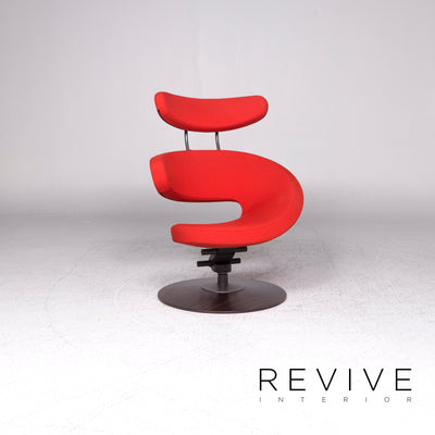 Varier Peel Designer Stoff Sessel Rot inkl. Hocker #9478