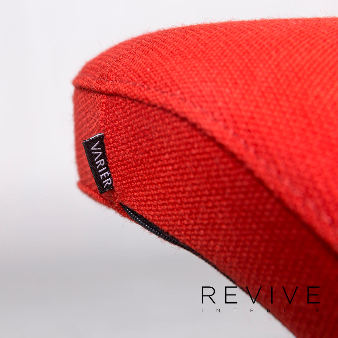 Varier Peel Designer Fabric Armchair Red incl. Stool #9478