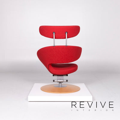 Varier Peel Stoff Sessel Garnitur Rot inkl. Hocker Funktion Lehnenfunktion #10956