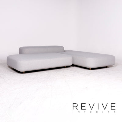 Viccarbe Common Designer Stoff Ecksofa Grau by Naoto Fukasawa Sofa Couch Elemente Schlafsofa Funktion #8792