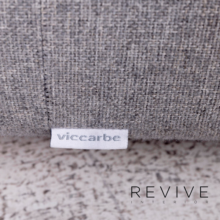 Viccarbe Common Designer Fabric Stool Gray Footstool #8907