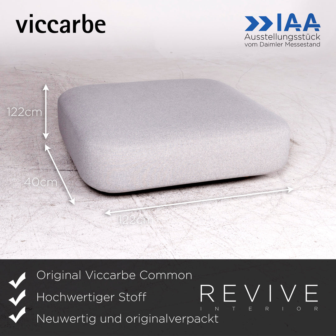 Viccarbe Common fabric stool gray square #8905