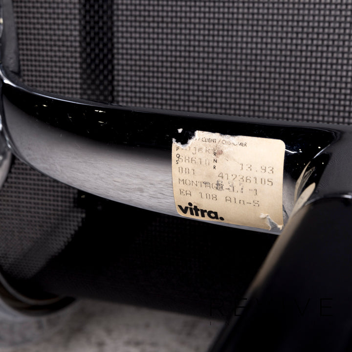 Vitra EA 108 fabric armchair set black 2x armchair #10199