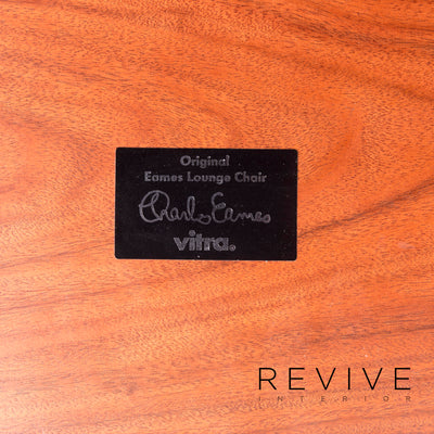 Vitra Eames Lounge Chair inkl. Hocker Ottoman Leder Sessel Schwarz Ray & Charles Eames #12121