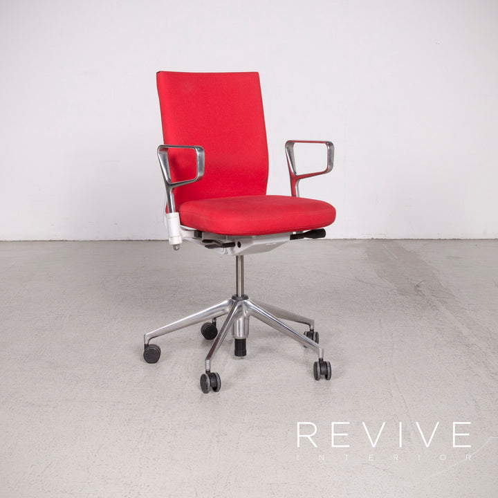 Vitra ID Soft Designer Fabric Armchair Rouge par Antonio Citterio Anneau accoudoirs Fonction #8371