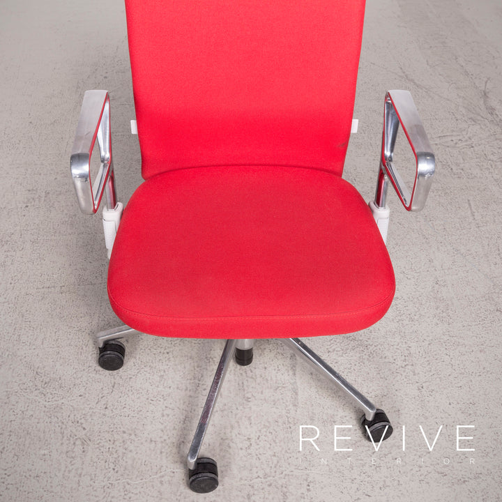 Vitra ID Soft Designer Fabric Armchair Rouge par Antonio Citterio Anneau accoudoirs Fonction #8371