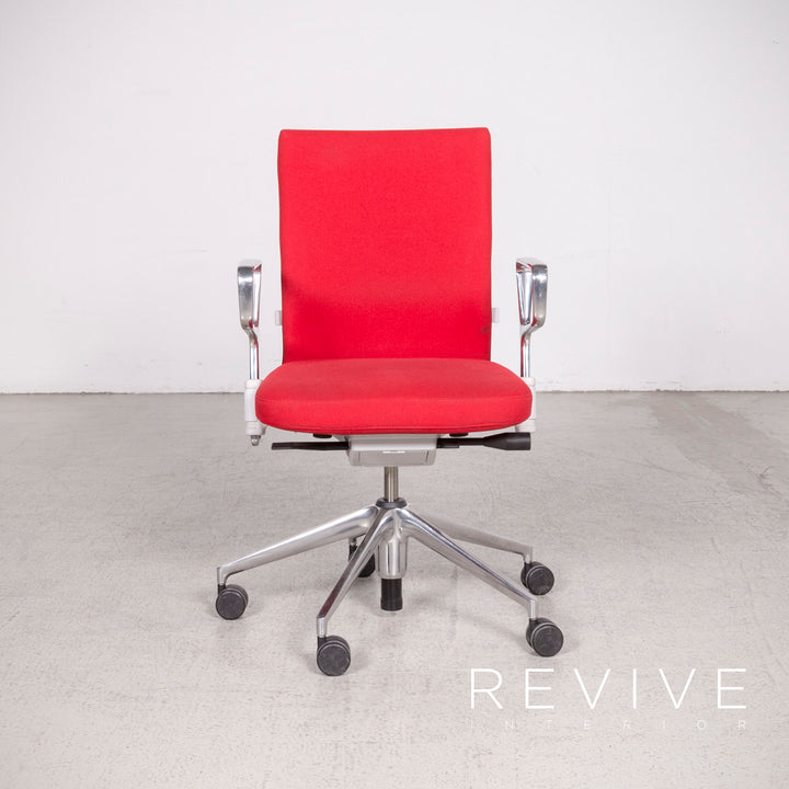 Vitra ID Soft Designer Fabric Armchair Rouge par Antonio Citterio Anneau accoudoirs Fonction #8371