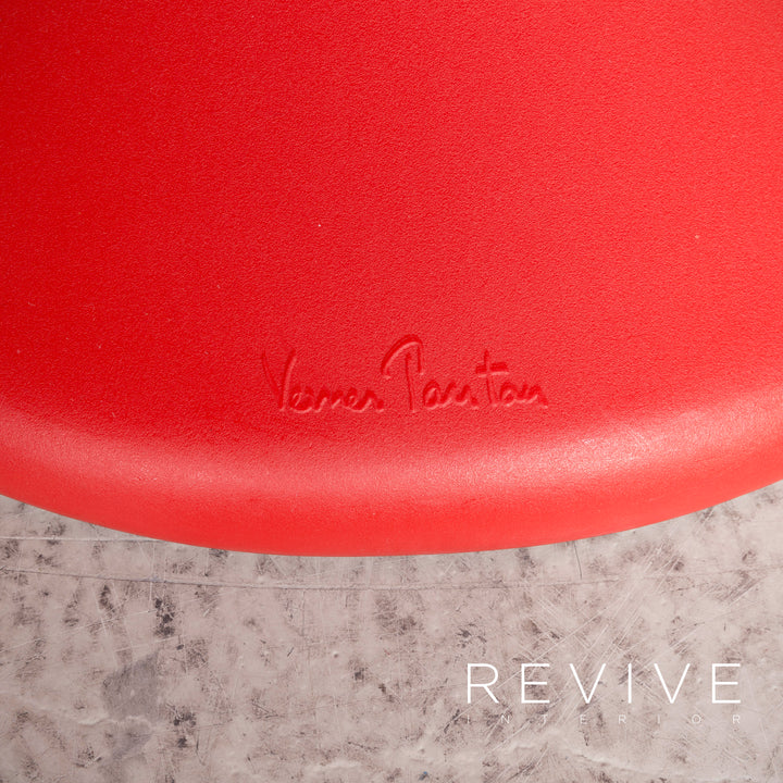 Vitra Panton Chair Designer Plastik Sessel Rot by Verner Panton Polyproypylen #8292