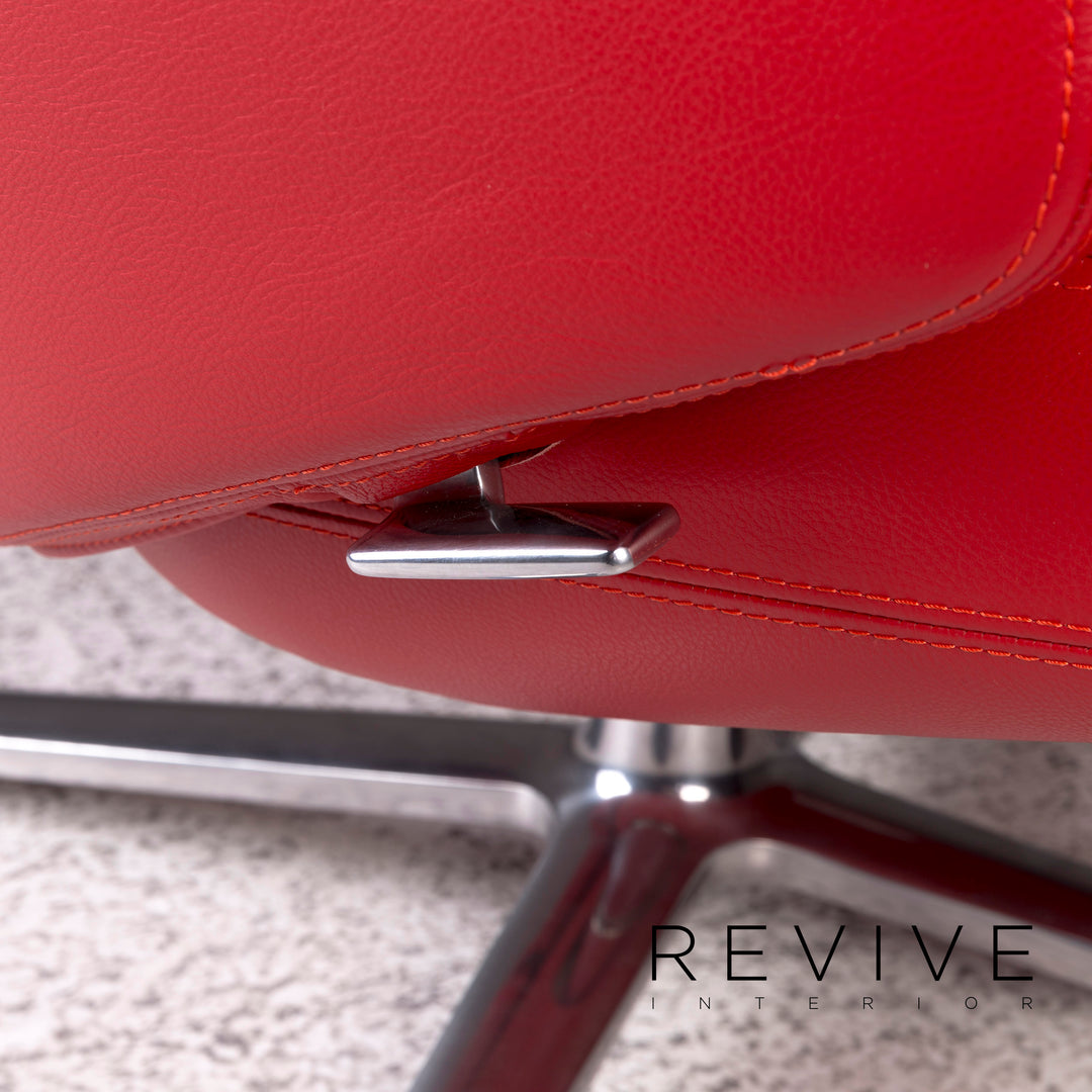 Vitra Repos & Panchina Leder Sessel inkl. Hocker Rot Relaxfunktion Funktion #10109