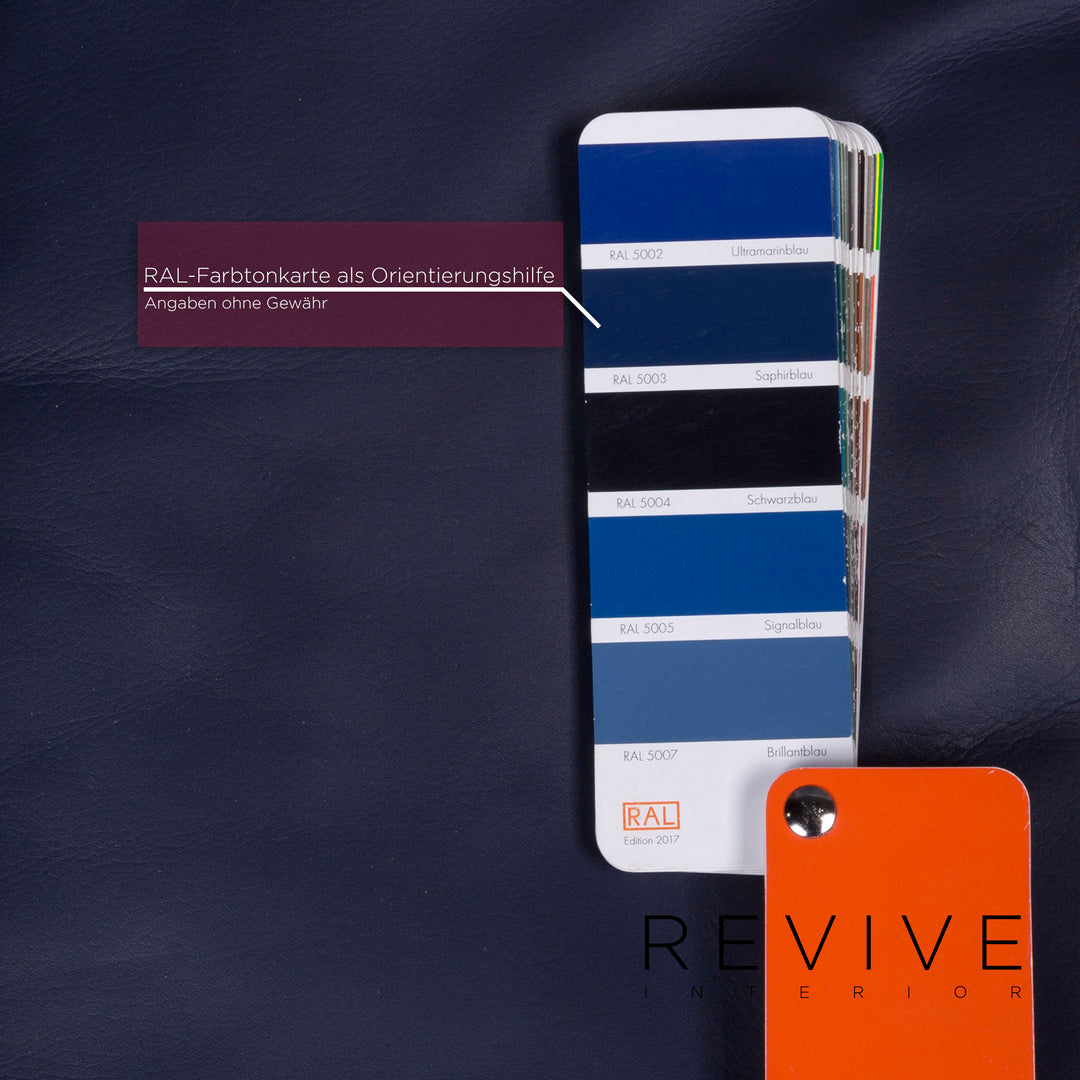 Walter Knoll Leather Armchair Blue Armchair #9227