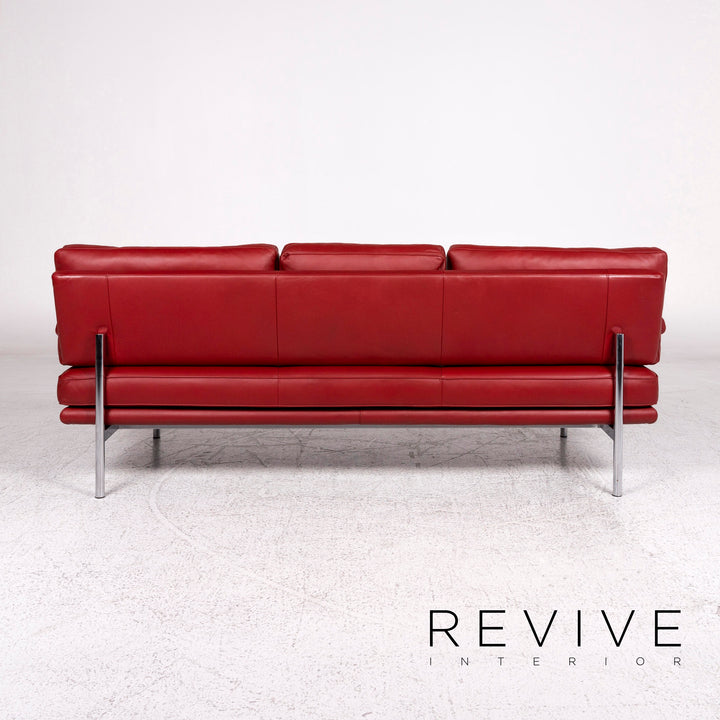 Walter Knoll Living Platform Leder Sofa Rot Dreisitzer Funktion EOOS Design #10134