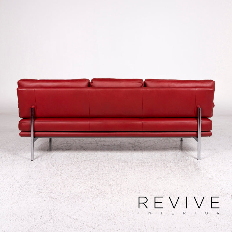 Walter Knoll Living Platform Leder Sofa Rot Dreisitzer Funktion EOOS Design 