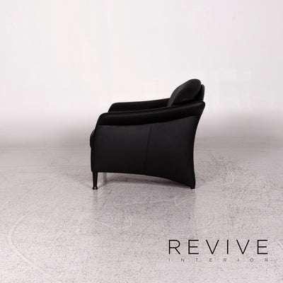 Walter Knoll Scarlett Leder Sessel Schwarz #9873