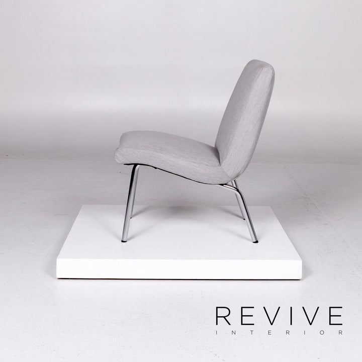 Walter Knoll Vostra ensemble de fauteuils en tissu gris 3x chaise #10693