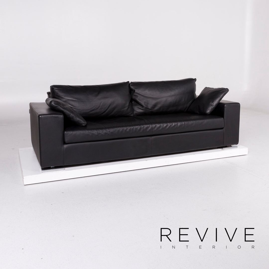 Who´s perfect LNC Sofa Schwarz Dreisitzer Couch #11209