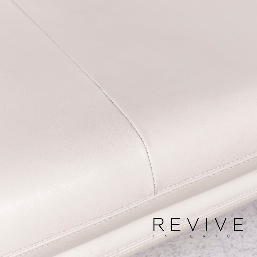 Willi Schillig Brooklyn designer leather corner sofa stool set real leather sofa couch #8831