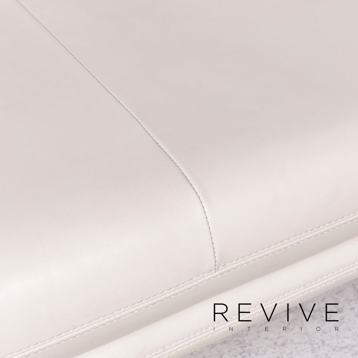 Willi Schillig Brooklyn designer leather corner sofa stool set real leather sofa couch #8831