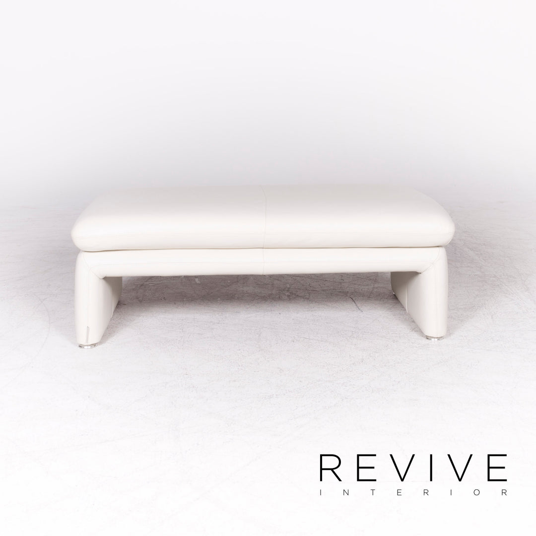 Willi Schillig Brooklyn designer leather corner sofa stool set real leather sofa couch #8831