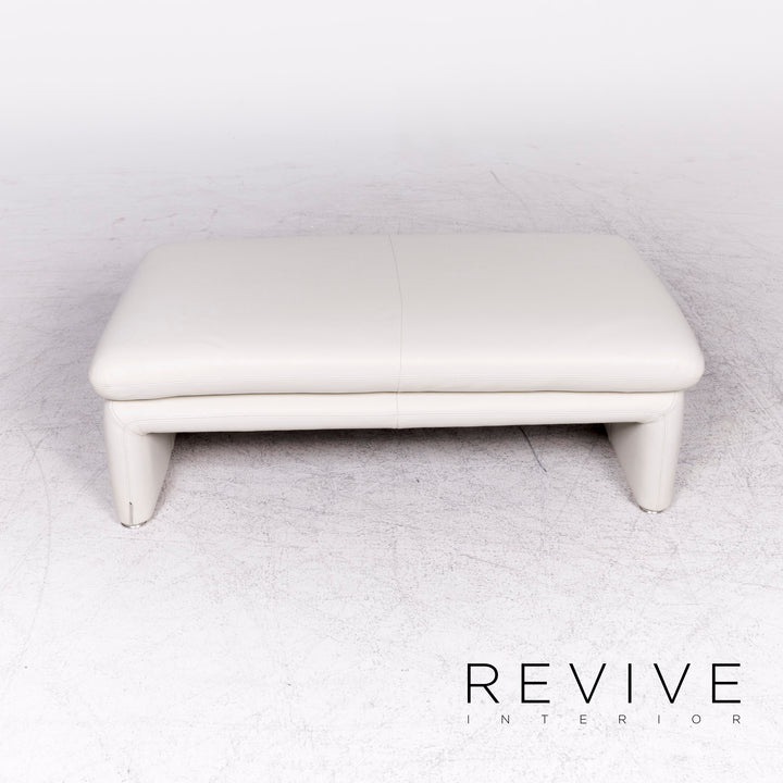 Willi Schillig Brooklyn designer leather corner sofa stool set real leather sofa couch #8831