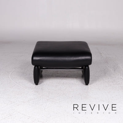 Willi Schillig Designer Leder Sofa Garnitur Schwarz 1x Dreisitzer 1x Zweisitzer 1x Sessel #9757