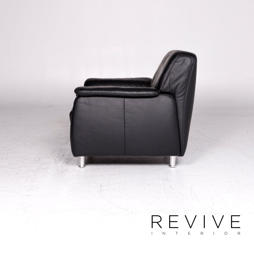Willi Schillig Leather Armchair Black #9207