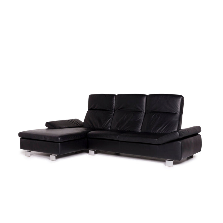 Willi Schillig For You Leder Ecksofa Schwarz Sofa Funktion Couch #11198