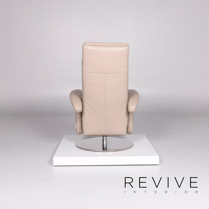 Willi Schillig leather armchair cream relax function #10671