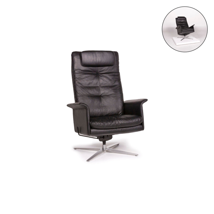 Willi Schillig Leder Sessel Schwarz Relaxfunktion Funktion #11913