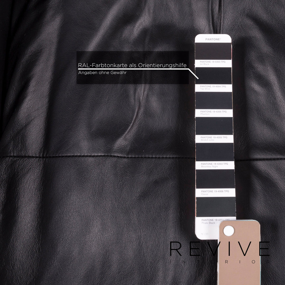 Willi Schillig leather armchair black relaxation function #11913