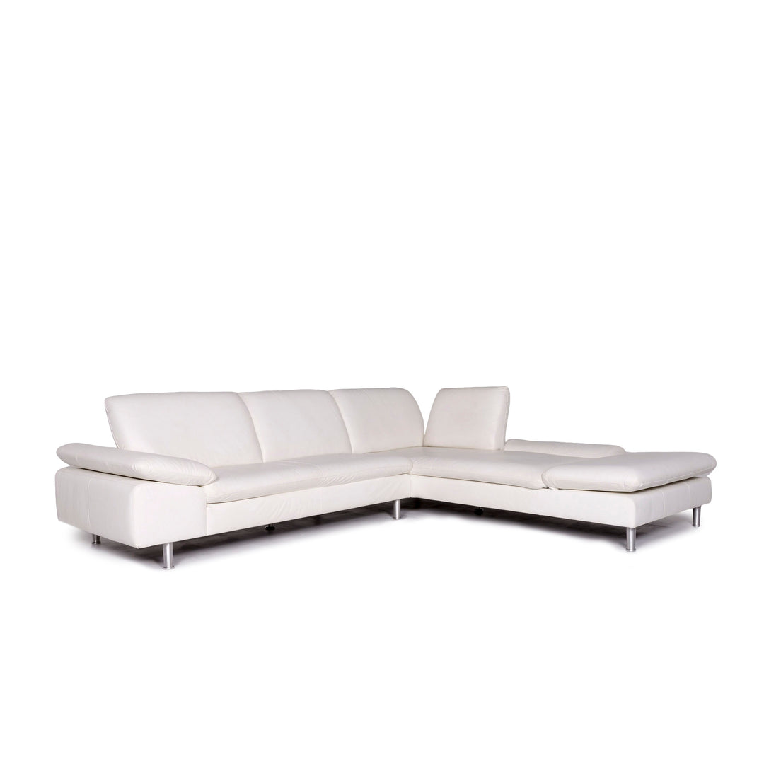 Willi Schillig Loop Leder Ecksofa Weiß Sofa Funktion Couch #10939