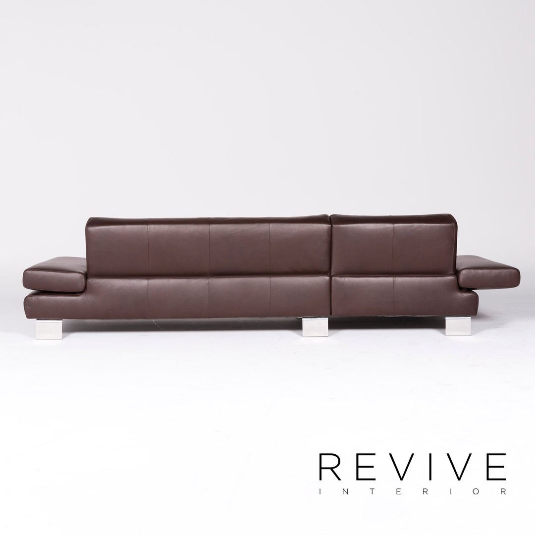 Willi Schillig Taboo Designer Leder Ecksofa Braun Echtleder Sofa Couch #8551