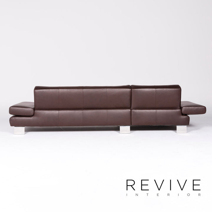 Willi Schillig Taboo Designer Leder Ecksofa Braun Echtleder Sofa Couch #8551