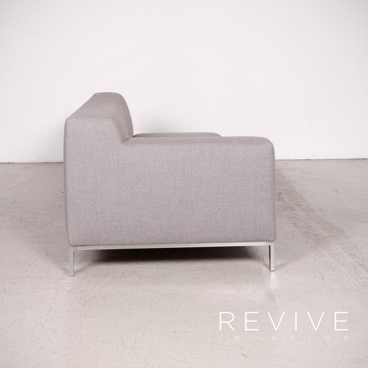 Zanotta Greg Canapé design en tissu gris trois places #8201