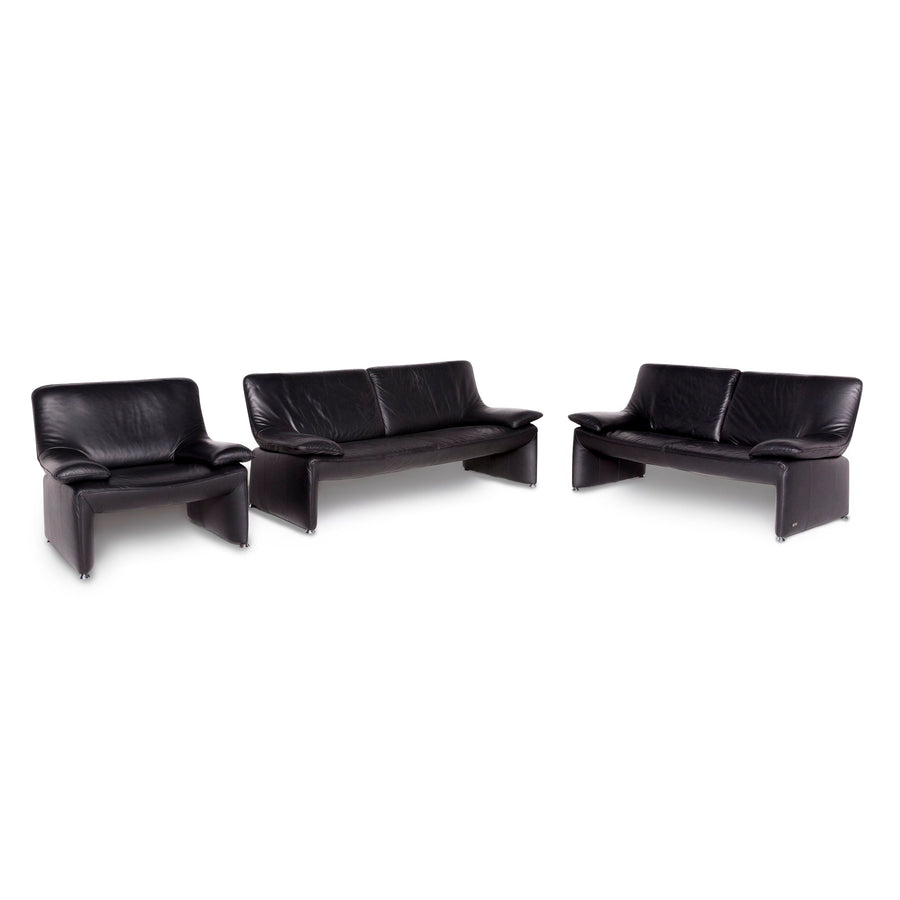 Laauser Flair Designer Leder Sofa Sessel Garnitur Echtleder Zweisitzer Dreisitzer Couch #8762