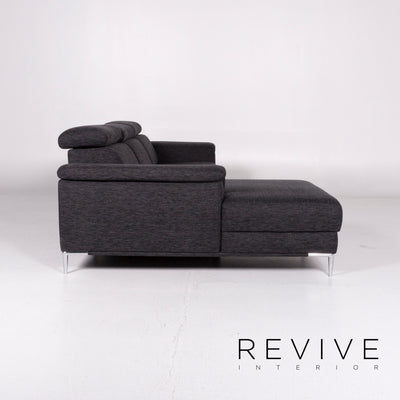 akad'or 2990 Stoff Ecksofa Grau Anthrazit Sofa Couch #10911