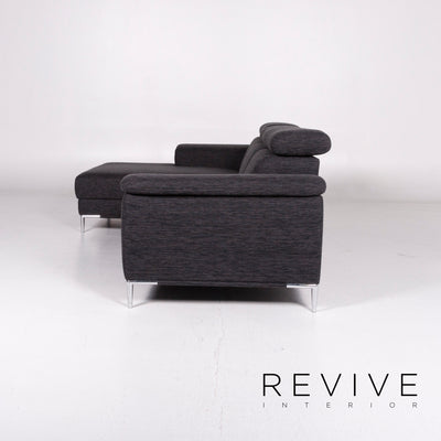 akad'or 2990 Stoff Ecksofa Grau Anthrazit Sofa Couch #10911